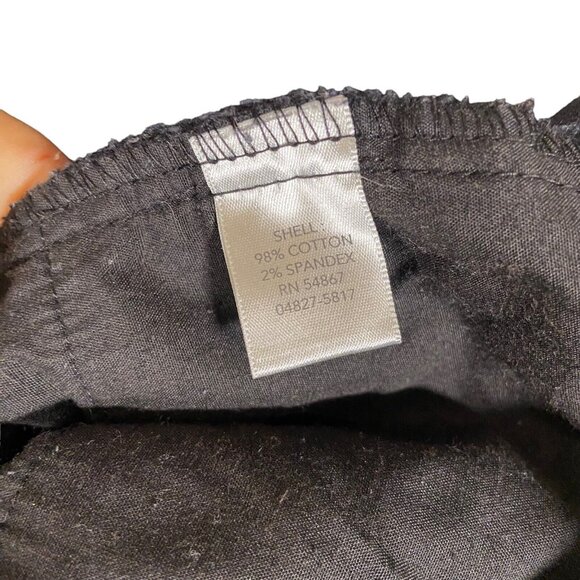 Christopher & Banks Womens Sz 10 BLACK Stretch Jeans Straight Leg Velour Velvet - Picture 9 of 9